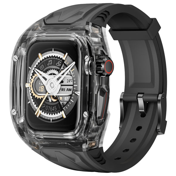 Adecuado para Apple Watch, diseño de triple prueba, empalme de correa de silicona de alta calidad