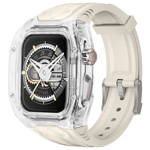 Adecuado para Apple Watch, diseño de triple prueba, empalme de correa de silicona de alta calidad