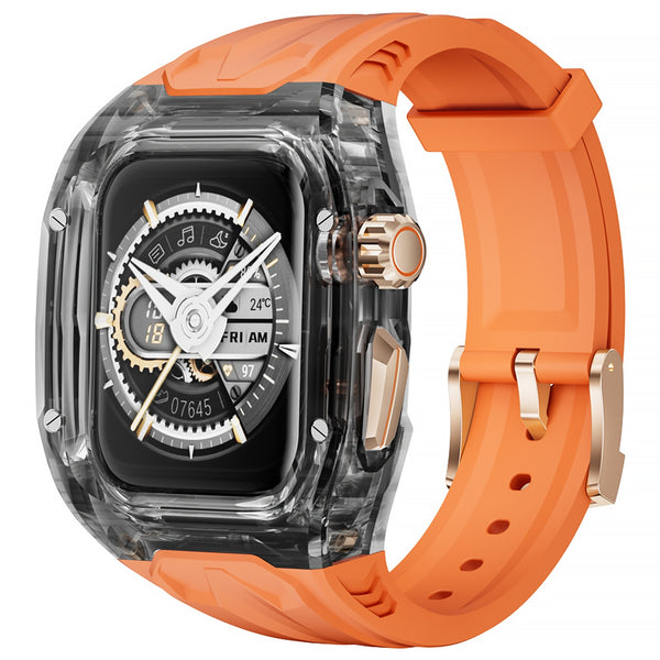 Adecuado para Apple Watch, diseño de triple prueba, empalme de correa de silicona de alta calidad